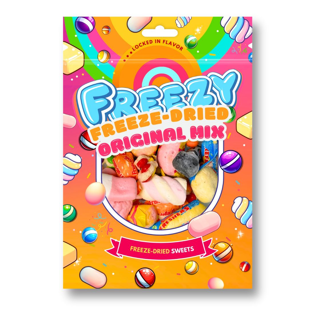 Freezy Freeze-Dried Original Mix 120g | Case of 12 | Wholesale Freeze-Dried Sweets