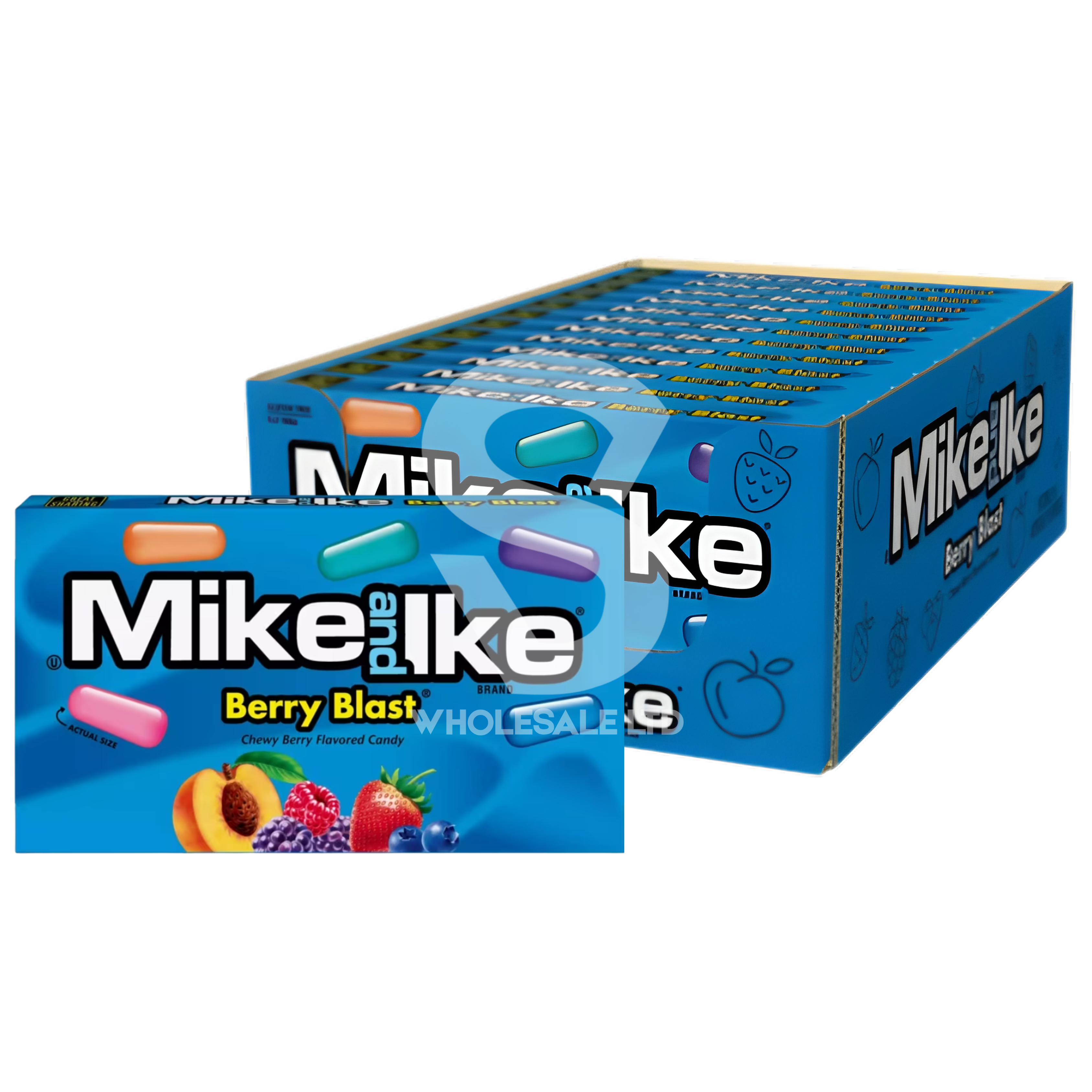 Mike & Ike Berry Blast Theatre Box 120g x 12 – USA Import Wholesale
