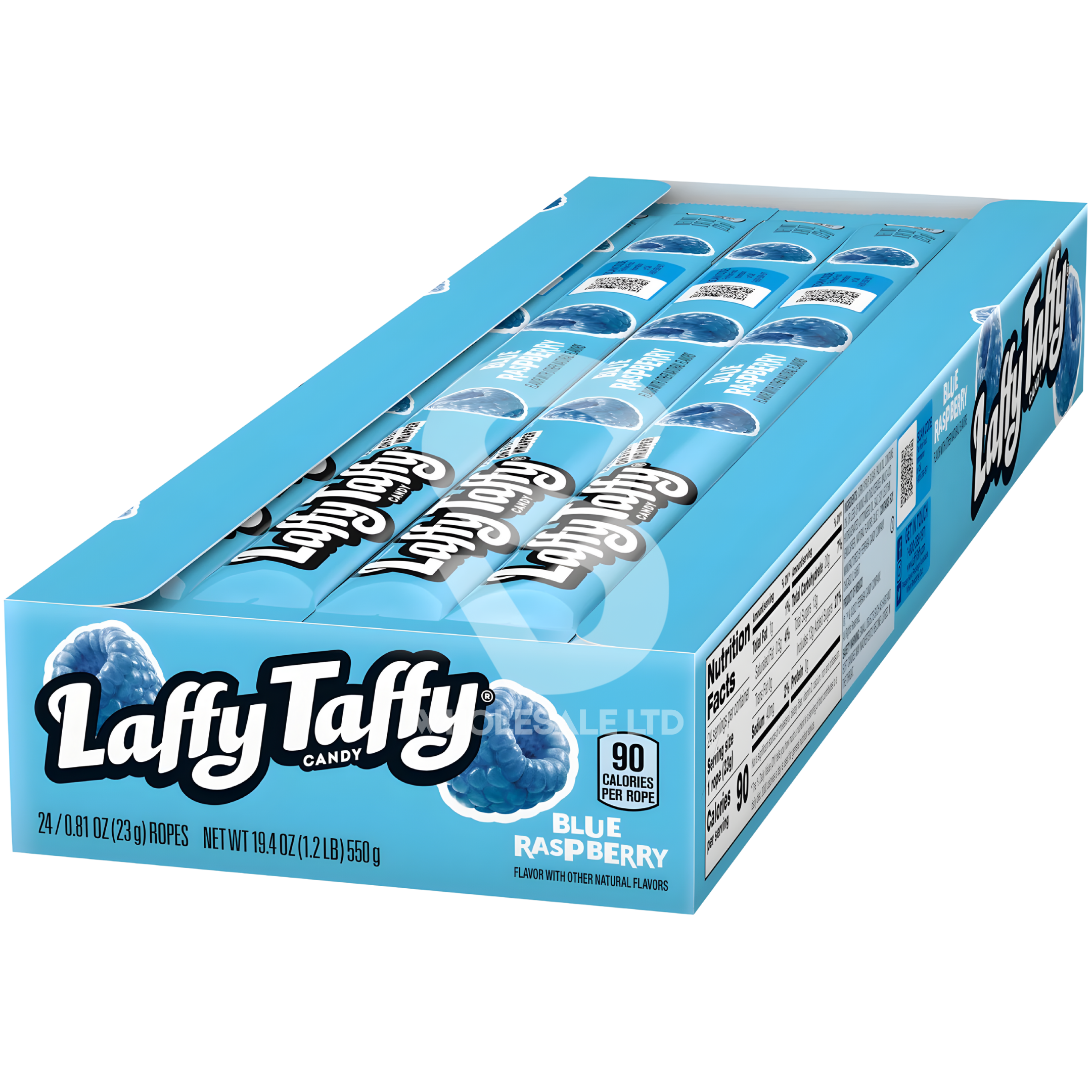 Laffy Taffy Blue Raspberry Rope 23g | Case of 24 | USA Import