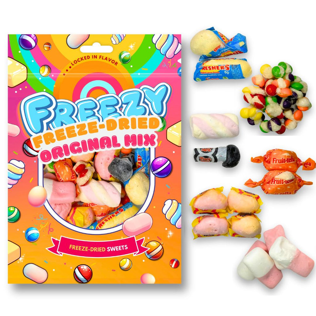 Freezy Freeze-Dried Original Mix 120g | Case of 12 | Wholesale Freeze-Dried Sweets