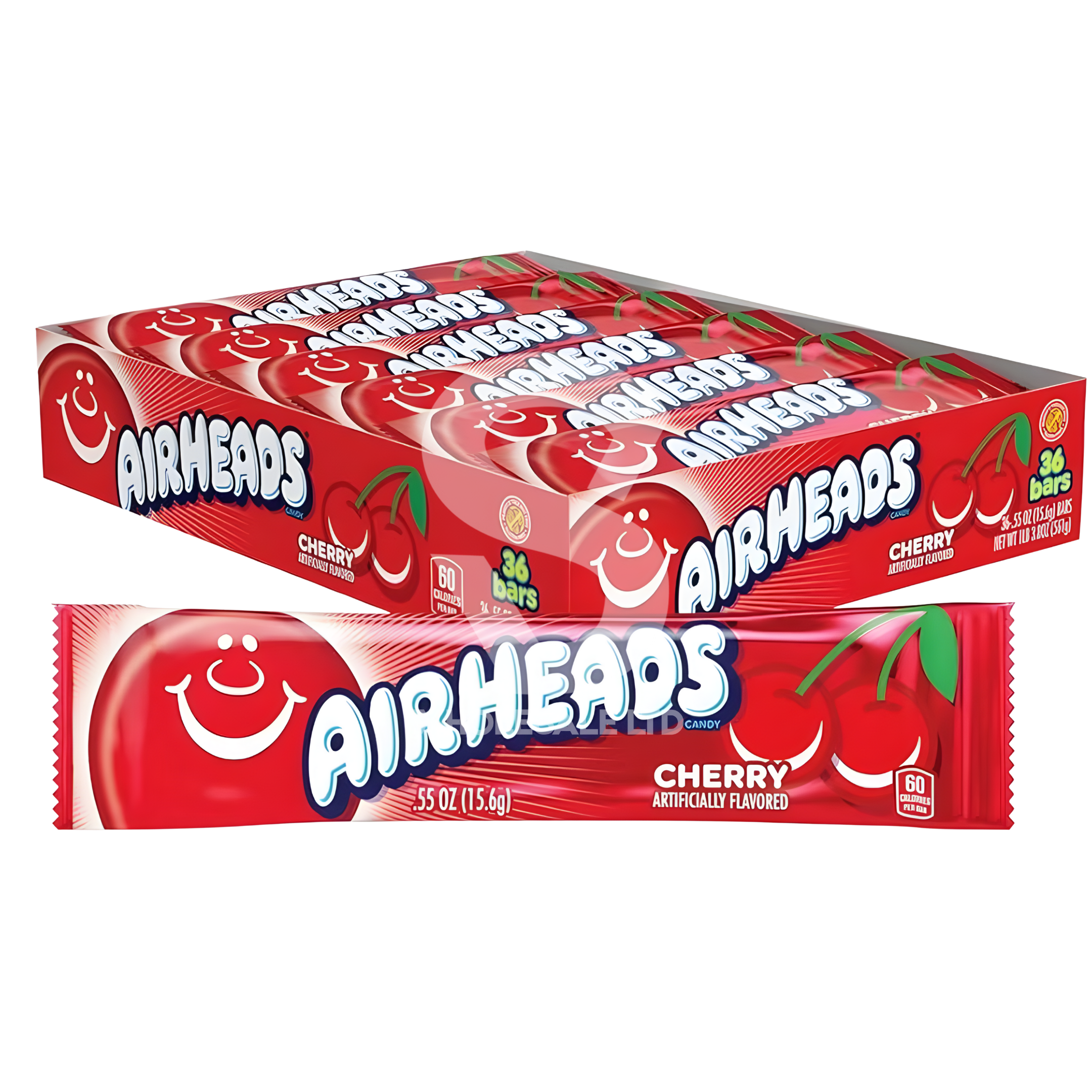 Airheads Cherry Chewy Candy Labels 15.6g | Case of 36 | USA Import