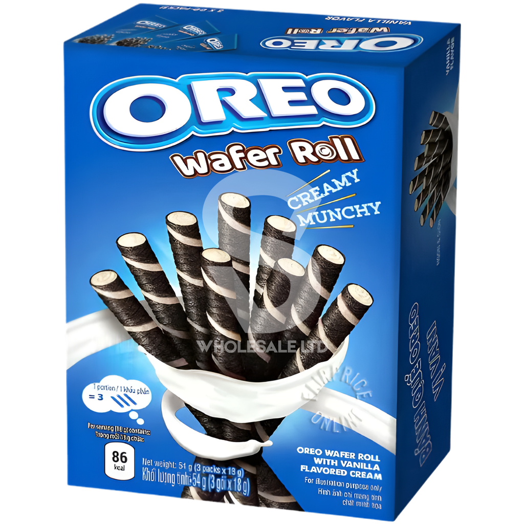 Oreo Wafer Roll Vanilla 54g | Case of 20 | Vietnam Import