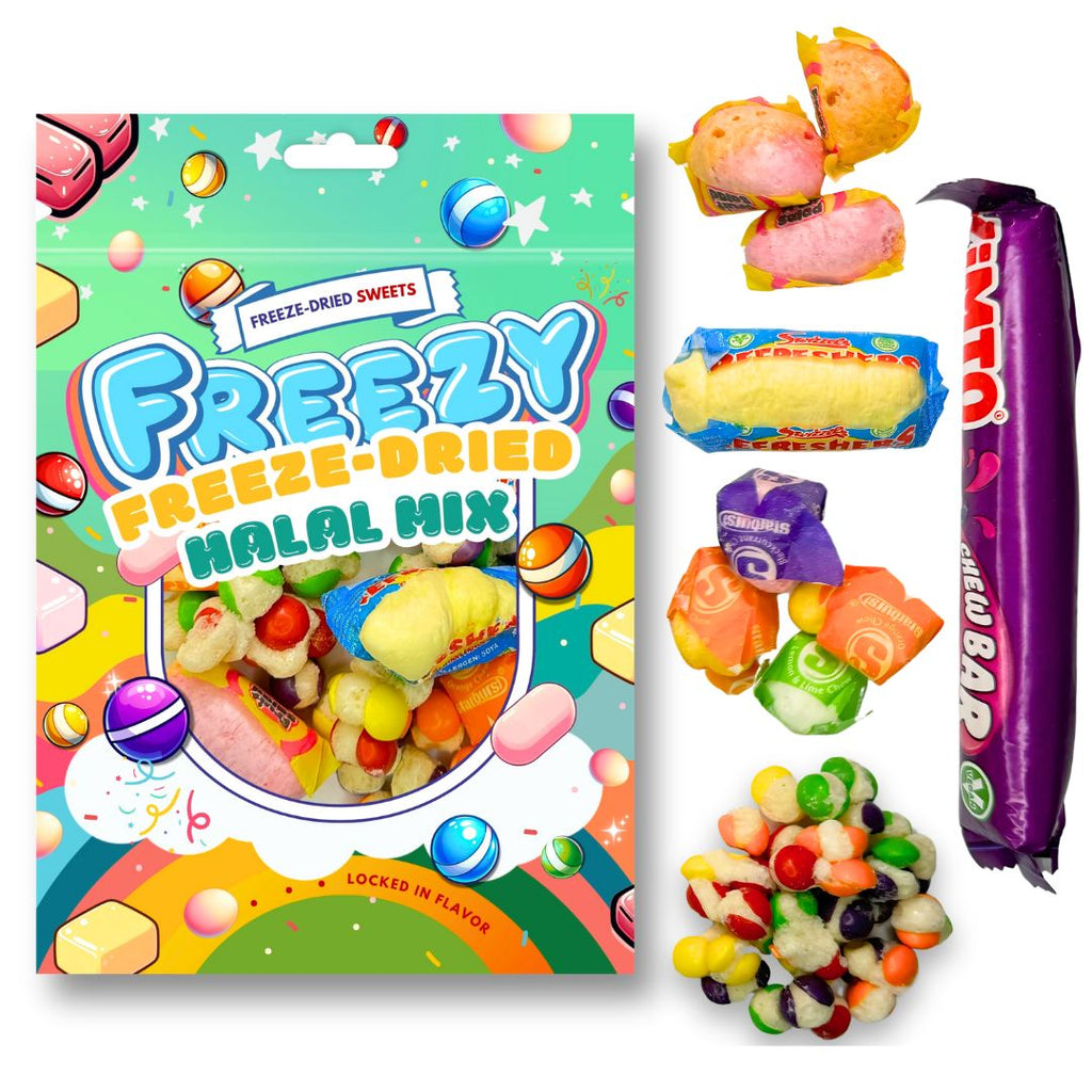 Freezy Freeze-Dried Halal Mix 120g | Case of 12 | Wholesale Freeze-Dried Sweets