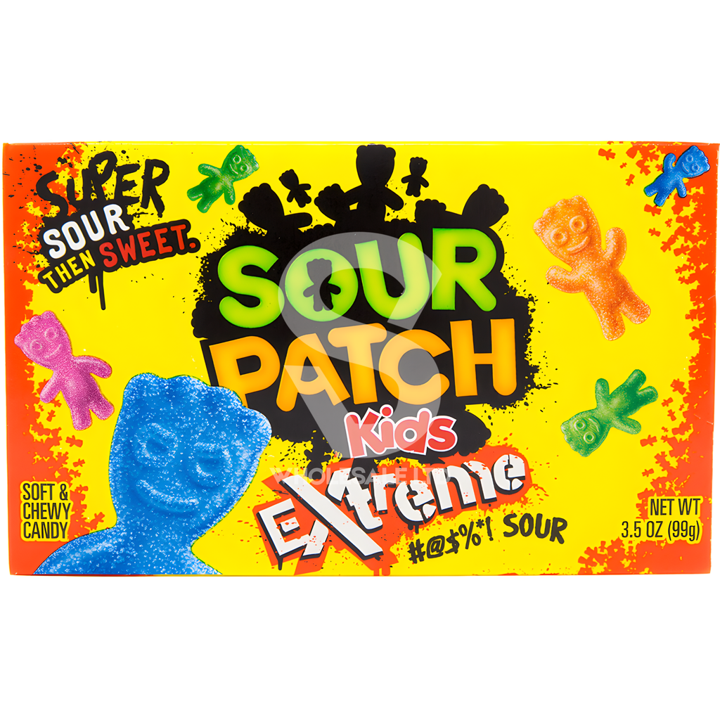 Sour Patch Kids Extreme Theatre Box 99g | Case of 12 | USA Import