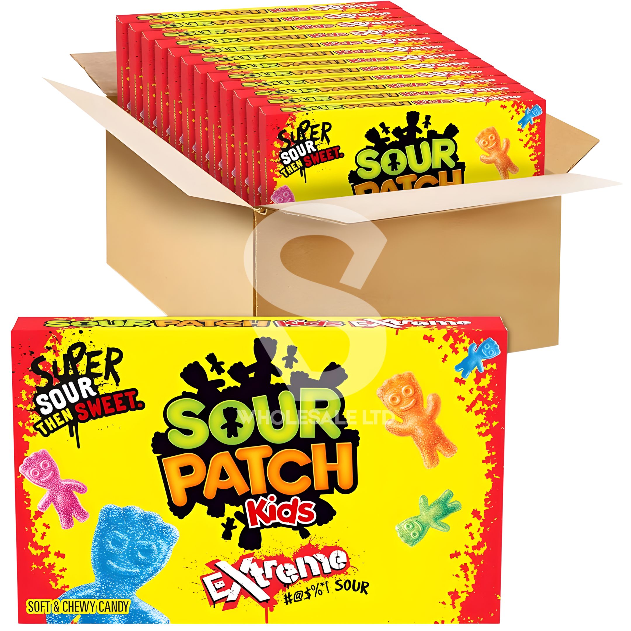 Sour Patch Kids Extreme Theatre Box 99g | Case of 12 | USA Import
