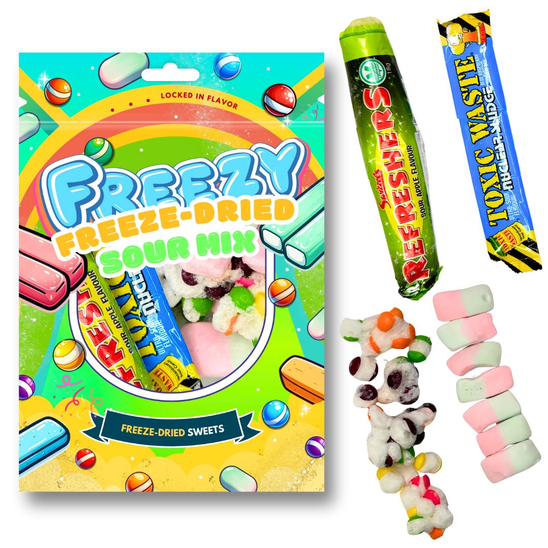 Freezy Freeze-Dried Sour Mix 120g | Case of 12 | Wholesale Freeze-Dried Sweets