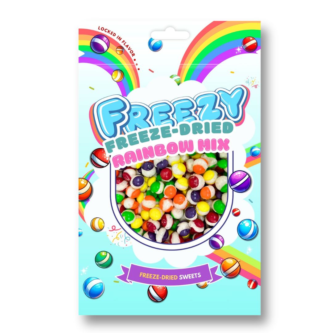 Freezy Freeze-Dried Rainbow Mix 120g | Case of 12 | Wholesale Freeze-Dried Sweets