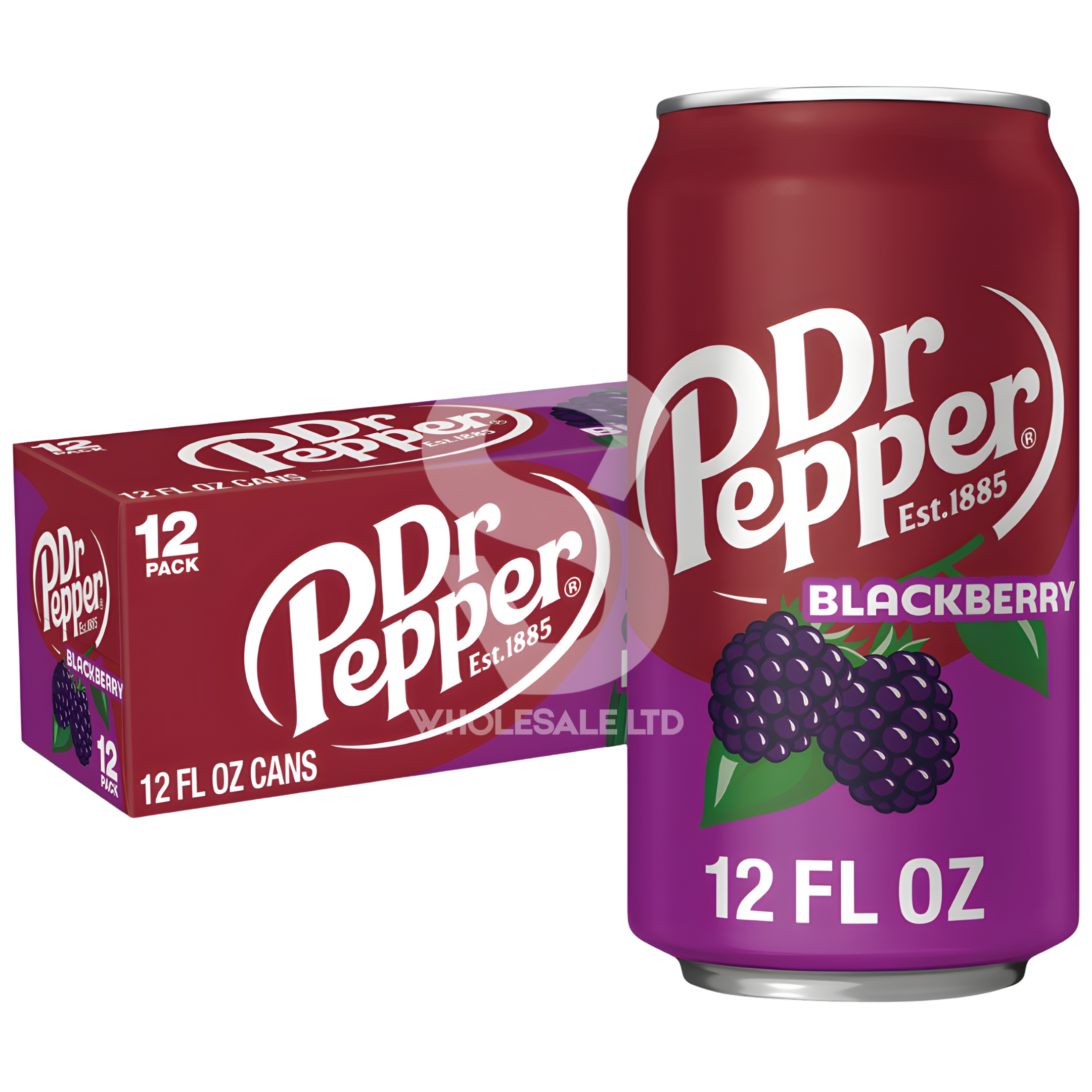 Dr Pepper Blackberry Flavour Soda 355ml | Case of 12 | USA Import