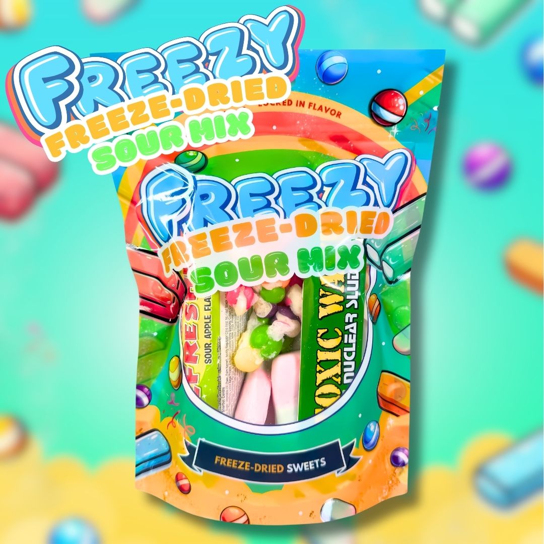 Freezy Freeze-Dried Sour Mix 120g | Crunchy Sour Sweets Selection