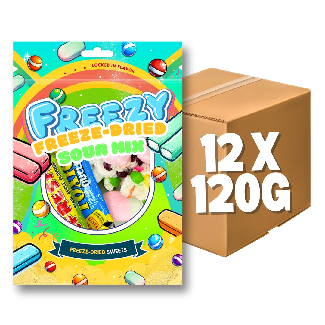 Freezy Freeze-Dried Sour Mix 120g | Case of 12 | Wholesale Freeze-Dried Sweets