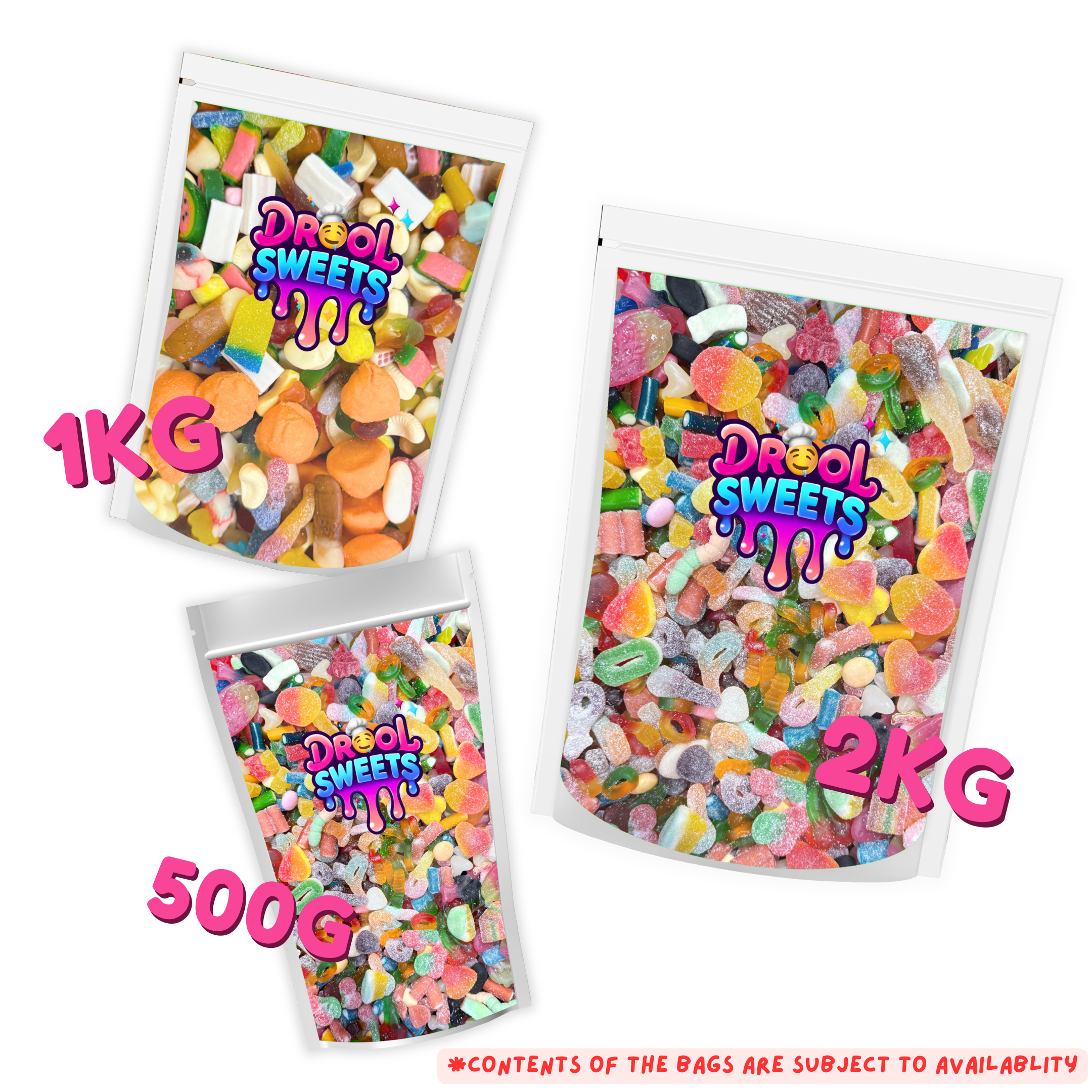Drool Sweets Pick ‘n’ Mix Sweets – Mixed Candy Bag (500g, 1kg or 2kg)