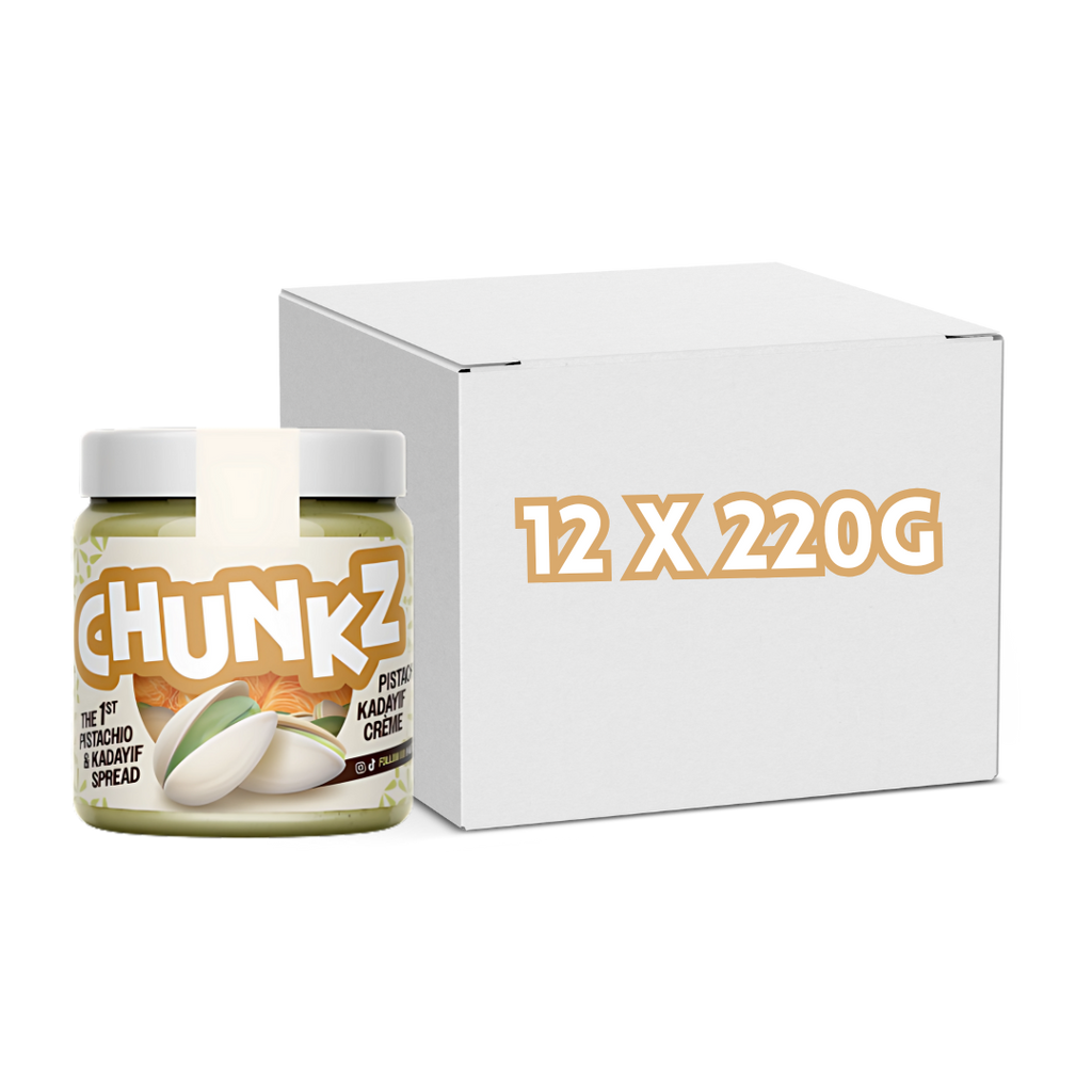 Chunkz Pistachio Kadayif Crème 220g | Case of 12 | Premium Dessert Spread