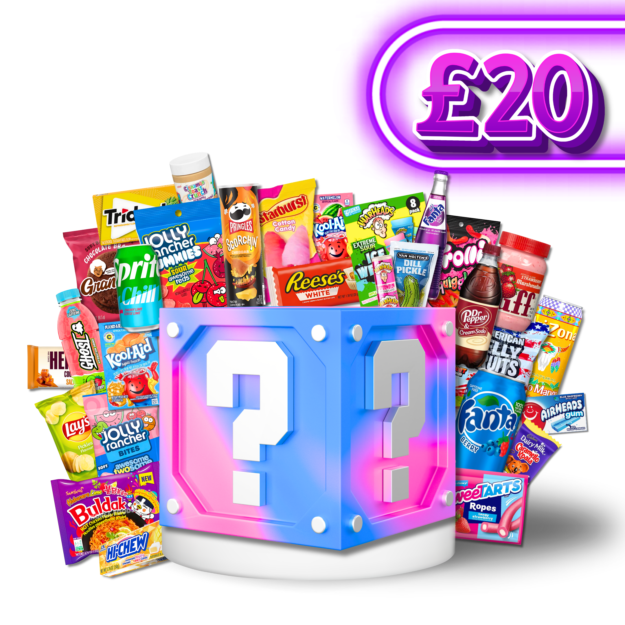 £20 Mystery Box – Snacks, Drinks & Sweets Surprise