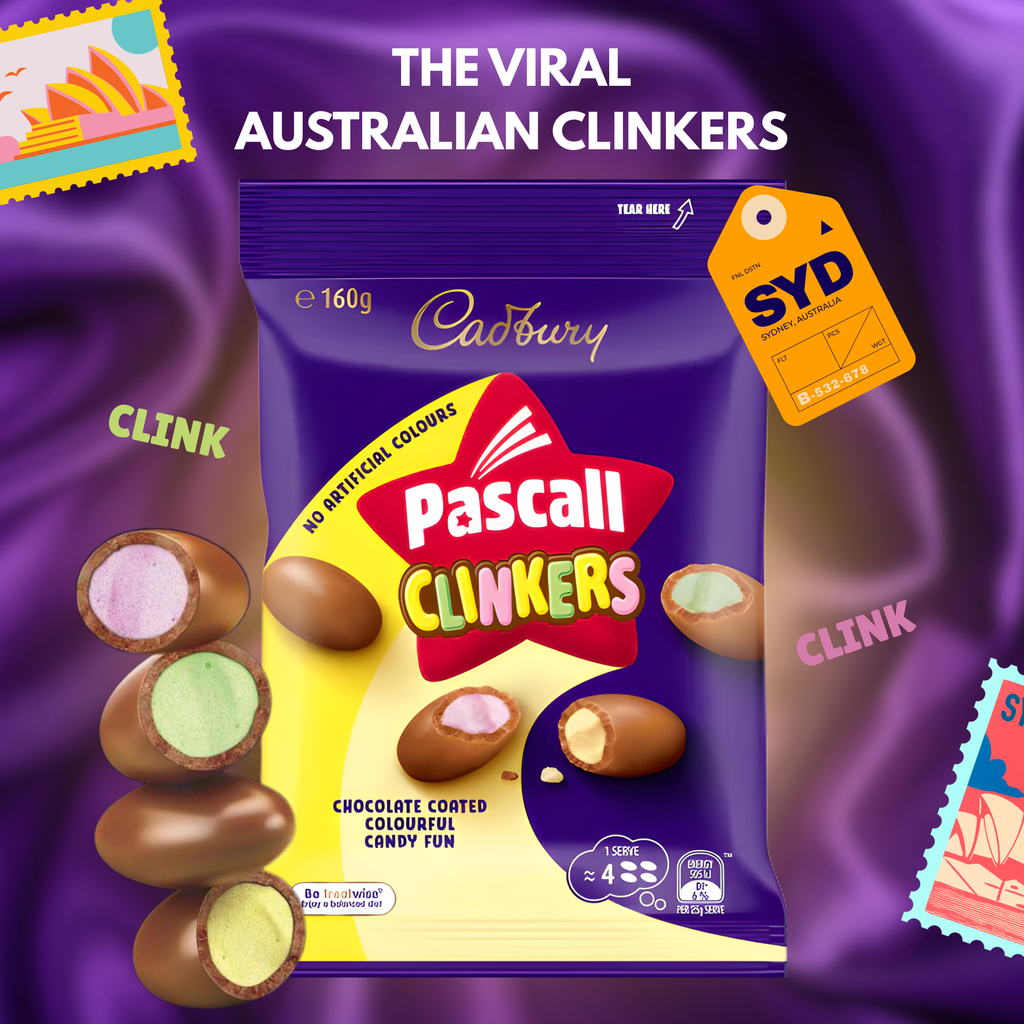 Cadbury Pascall Clinkers Chocolate Candy 160g – TikTok Viral Australian Sweet