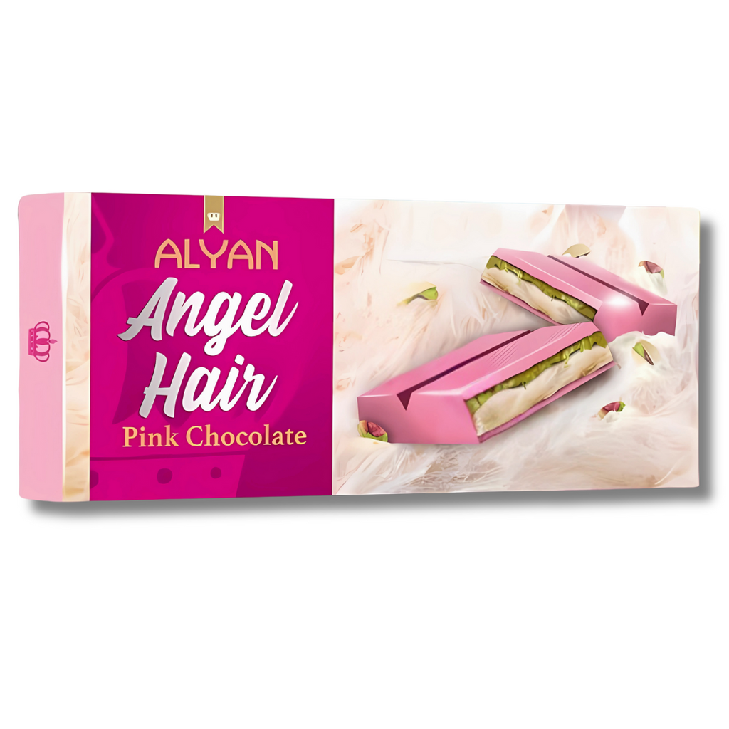 Alyan Angel Hair Chocolate 160g – Turkish Cotton Candy Style Chocolate with Pistachio