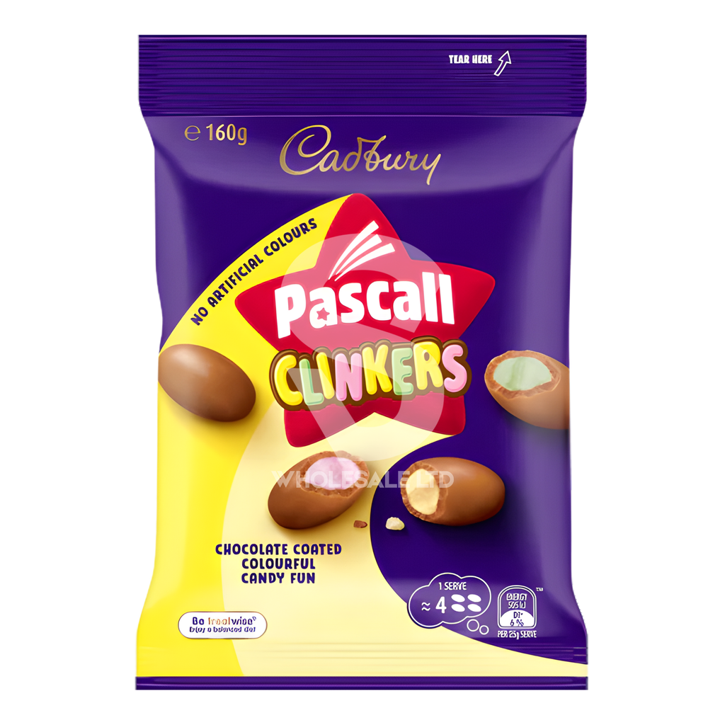 Cadbury Pascall Clinkers Chocolate Candy 160g | Case of 18 | Australia Import