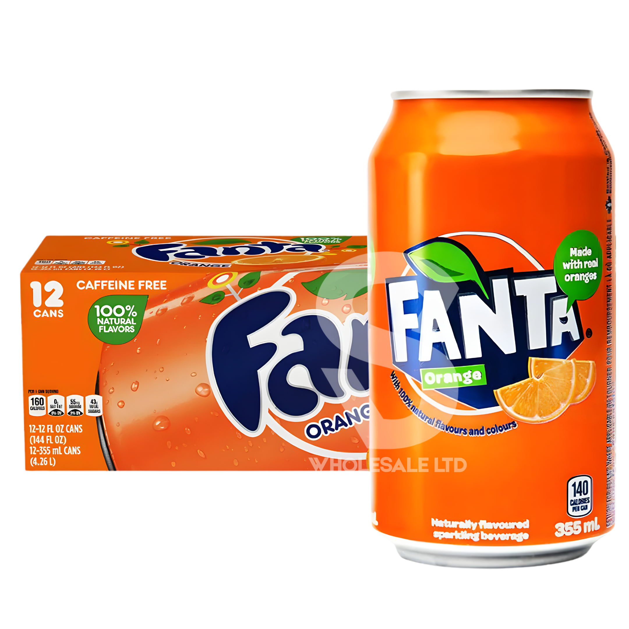 Fanta Orange 355ml | Case of 12 | USA Import
