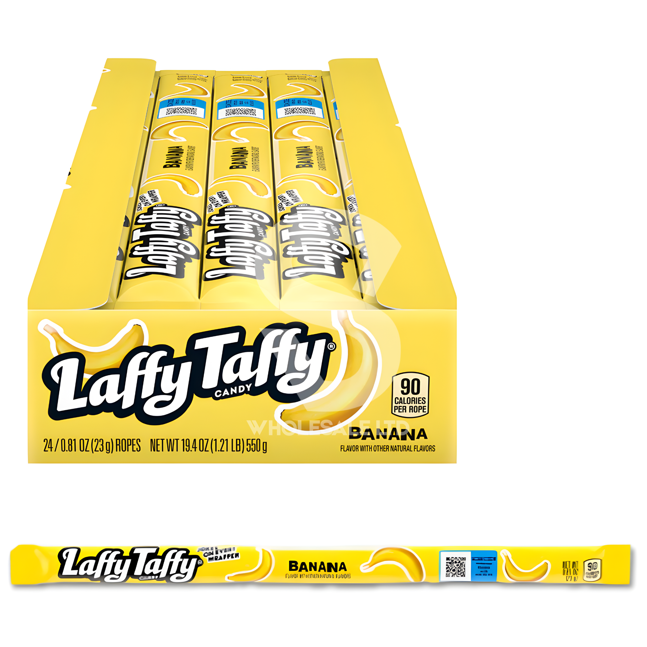 Laffy Taffy Banana Rope 23g | Case of 24 | USA Import